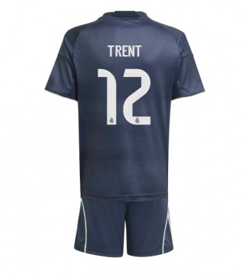Real Madrid Alexander-Arnold #12 Replik Auswärtstrikot Kinder 2025-26 Kurzarm (+ Kurze Hosen)